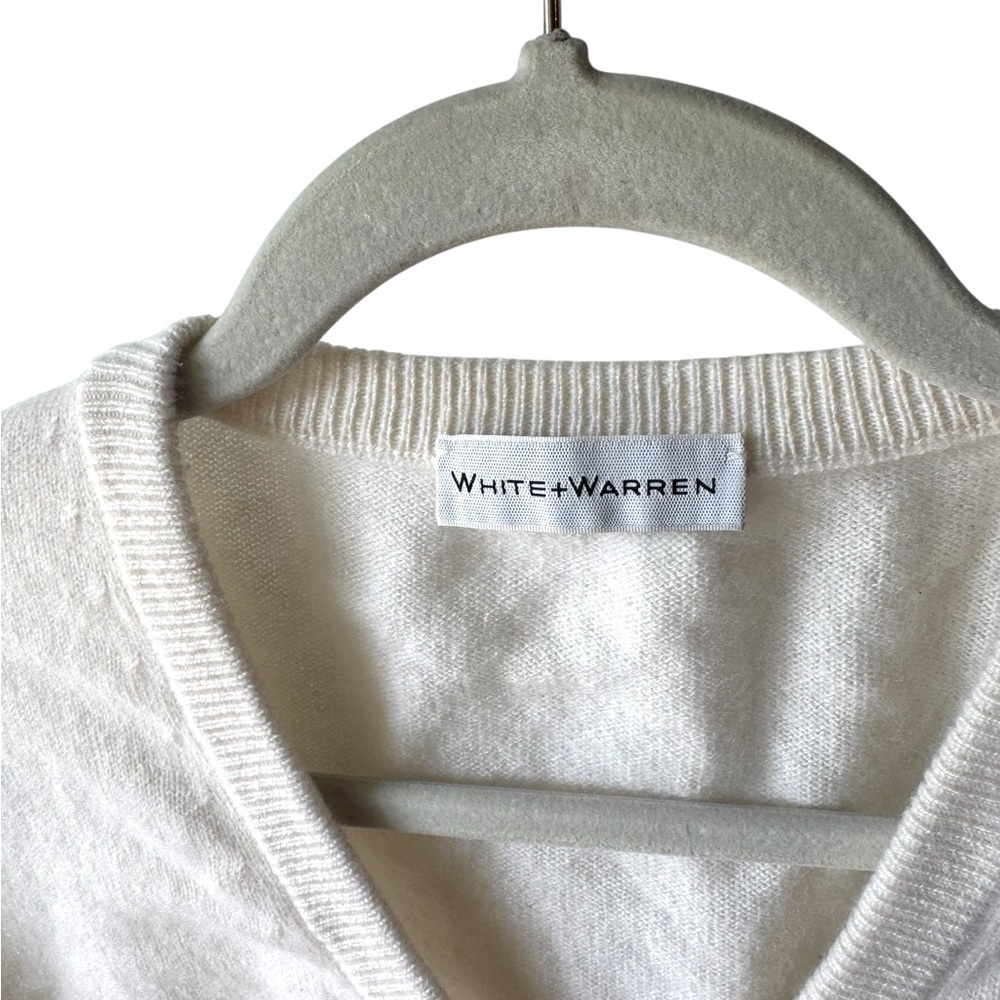 White+Warren Cream Button-Up Cardigan - Picture 3 of 3
